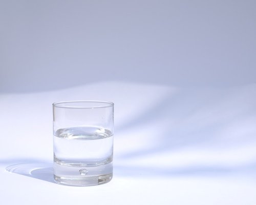 A short work break showing a glass of water